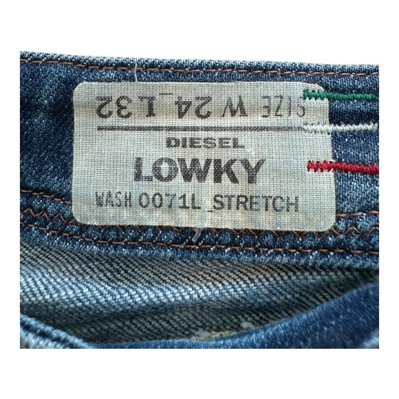 Diesel LOWKY Jeans Blue Denim Sequin | Size  24 X 32 - Picture 7 of 15